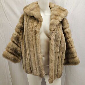 Vintage 1950's Faux Fur Short Coat